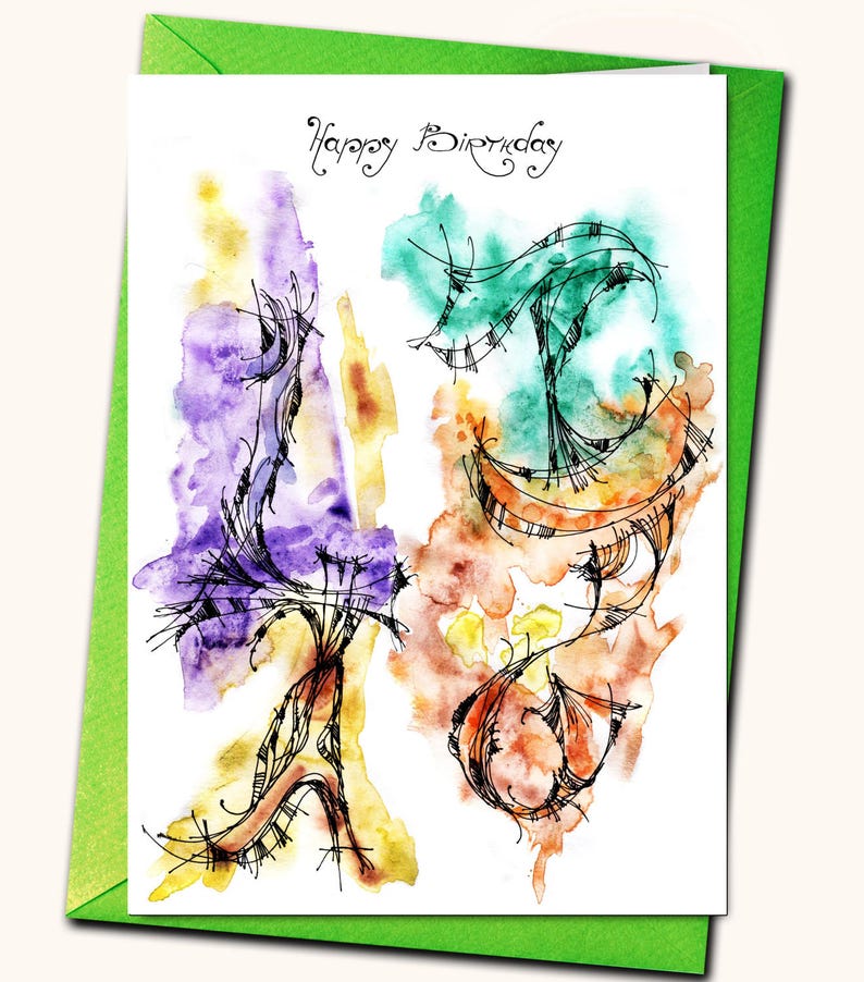 43rd EXTRA LARGE Greeting Card, A4,8''x 11'', Personalised Cards, Any