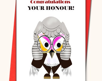 Barrister, Judge, judicial appointments and retirements, lawyer, counsel, birthday, Scotsman, congratulations, retirement, personalised, law