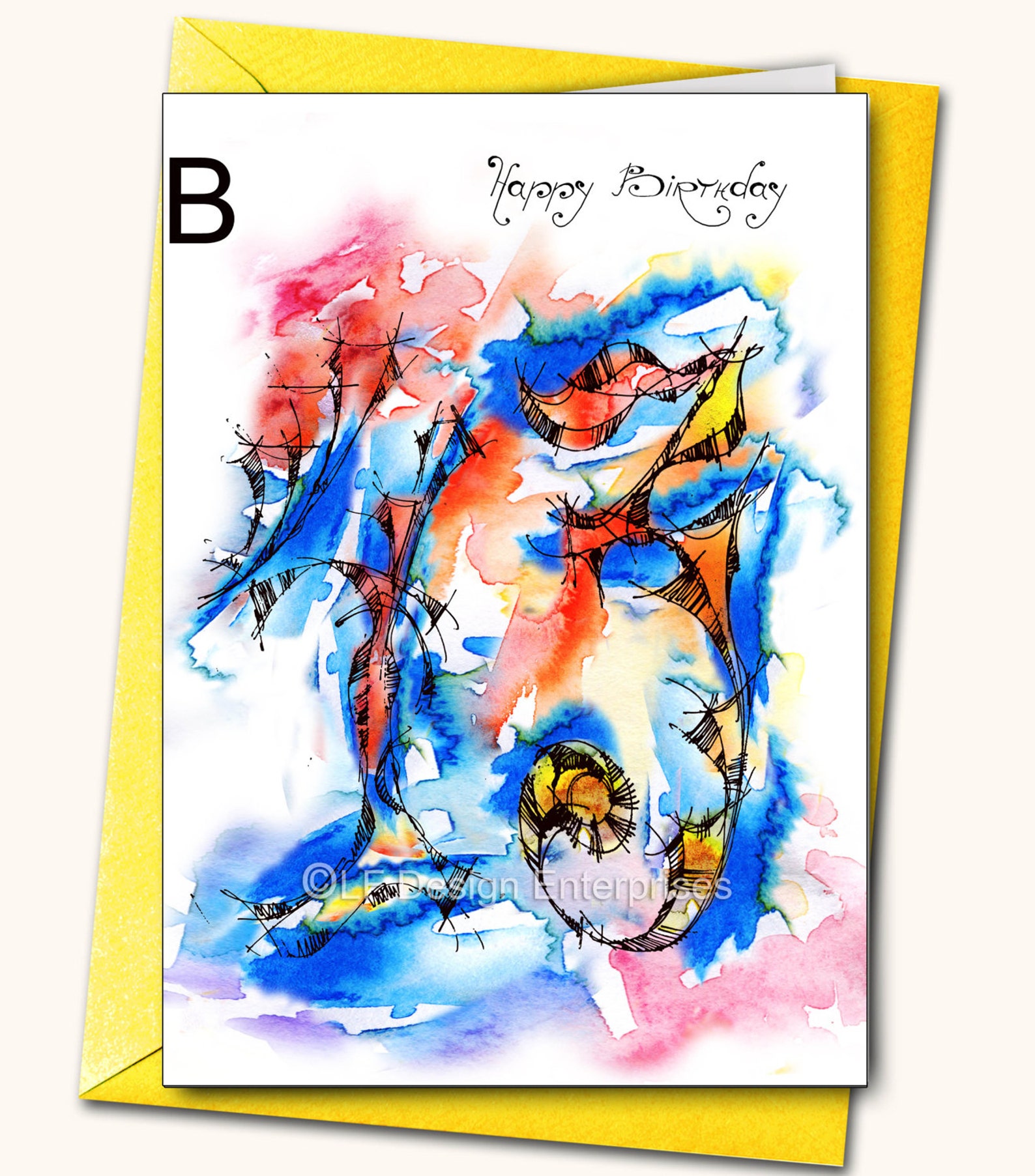 43rd EXTRA LARGE Greeting Card, A4,8''x 11'', Personalised Cards, Any