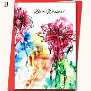 Biglietto auguri, Carte personalizzate, acquerello, contemporaneo