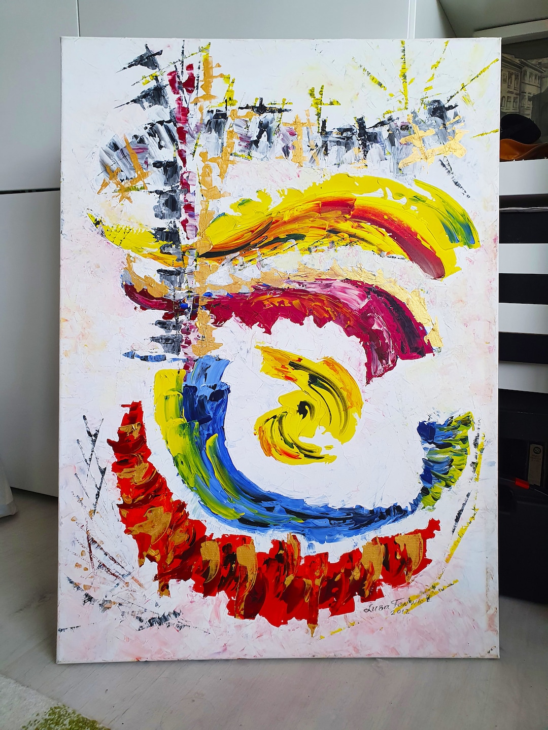 Original Art Acrylic on Canvas Large Size Contemporary Etsy