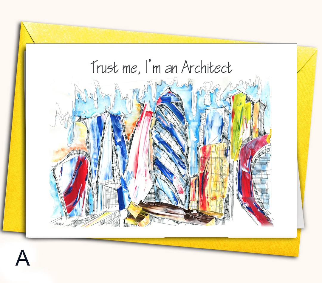 Occupations Misc, Architect, Greeting Card, Birthday, Congratulations