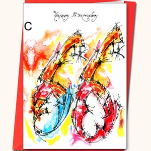 66º EXTRA GRANDE cartão de aniversário em aquarela, A4, (8'' x 11''), cartões personalizados, qualquer nome nos cartões, cartão específico para idade