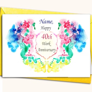 特大グリーティングカード、あらゆる年、勤続記念日、結婚式、ガールガイド、パーソナライズ、カードに任意の名前と番号