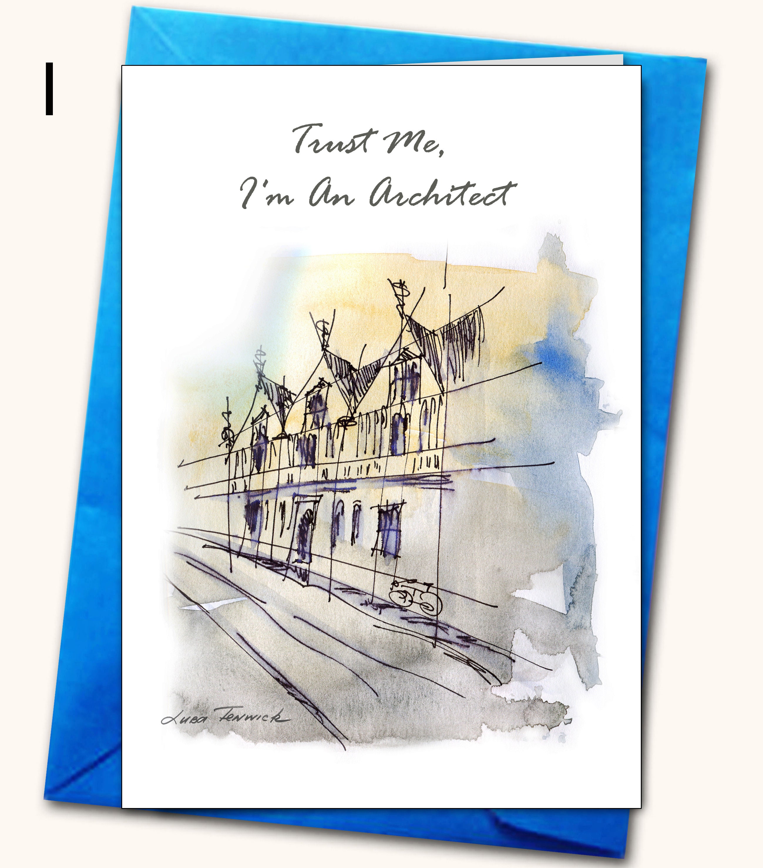 Occupations Misc, Architect, Greeting Card, Birthday, Congratulations