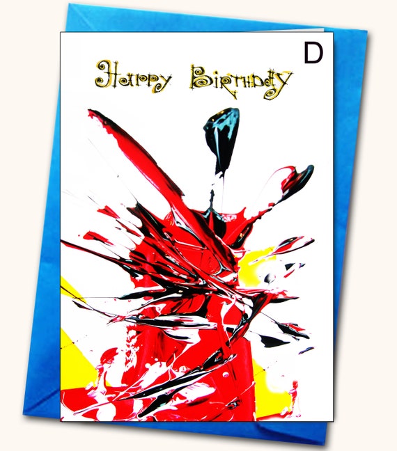 Happy Birthday Greeting Card Personalised Cards Any Name On Etsy Happy Birthday Greeting Card Personalised Cards Any Name On Etsy