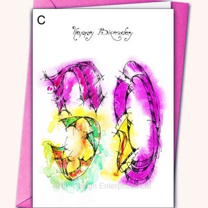 50e EXTRA GROTE VERJAARDAG Wenskaart, A4,(8''x 11''), Gepersonaliseerde kaart, Elke naam op de kaarten, Leeftijd specifieke verjaardagskaart