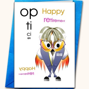 Ocupações diversas, Personalizado, oftalmologista, gerente, aniversário, novo emprego, aposentadoria, obrigado, parabéns, sua mensagem, homem, masculino