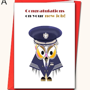 Pilot, Flugzeugpilot, Co-Pilot, Erster Offizier, Kapitän, Karte, personalisiert, Geburtstag, Ruhestand, neuer Job usw.