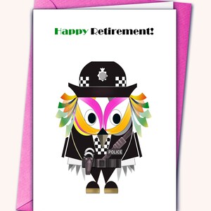 Divers, anniversaire, nouveau travail, bravo, merci, retraite, personnalisé, policier, policière, officier, femme, contemporain