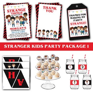 Stranger Kids Party Package, Stranger Birthday Party, Strange Birthday Party, Stranger Birthday, Strange Birthday image 1