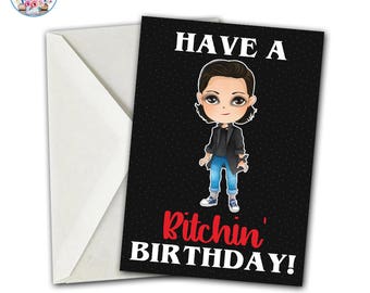 Eleven Card, Stranger Birthday Card, Stranger Birthday, Stranger Party, Stranger Kids