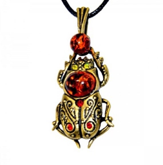 scarab beetle pendant