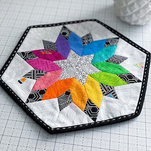 Celestial Blossom - SMALL - English paper piecing - EPP - Paper templates - Acrylic templates