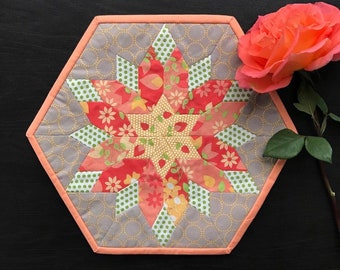 Celestial Blossom - MEDIUM - English paper piecing - EPP - Paper templates - Acrylic templates