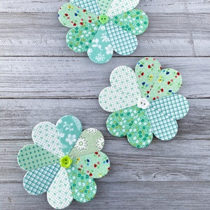 SMALL - Lucky Charm Clover - English Paper Piecing Paper Templates, St. Patrick's Day craft, Clover