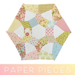 Crowning Star Block - Precut Paper Templates - EPP - English Paper Piecing