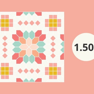 Lucy Boston Patchwork Papierteile: 1.50&quot;Honeycomb & Square