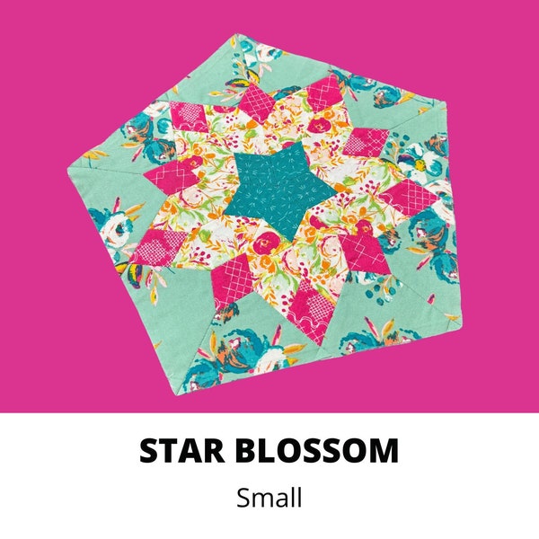 Star Blossom - SMALL - English paper piecing - EPP - Paper templates - Acrylic templates