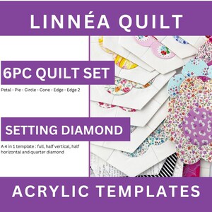 Linnéa Quilt - Acrylic templates - EPP - English Paper Piecing