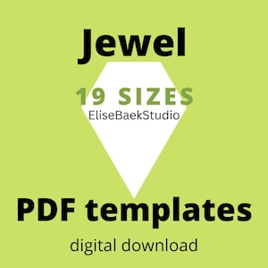 Bijou - Rassemblement en papier anglais - PPE - Modèles téléchargeables - 19 tailles - Téléchargement PDF - Téléchargement numérique - Téléchargement instantané