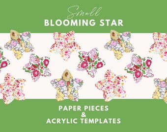 Small Blooming Star - English paper piecing - EPP - Paper templates