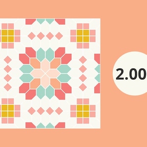 Lucy Boston-patchworkpapierstukken van 2 inch en acrylsjablonen