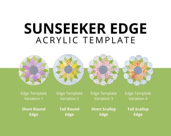 Sunseeker Edge Acrylic Templates - English paper piecing - Acrylic template