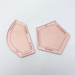 Acrylic templates - 1 1/4&quot; May Blossoms - 2 piece set