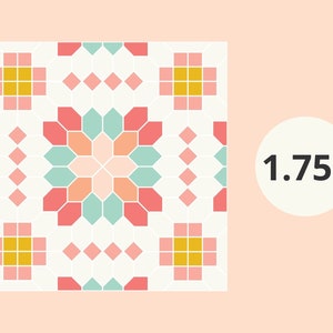 Lucy Boston-patchwork: 1,75&quot; honingraatstukken en acrylsjablonen