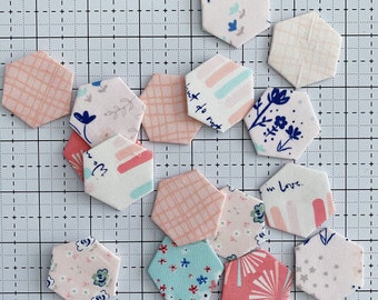 3/4  inch hexagon paper templates for English Paper Piecing