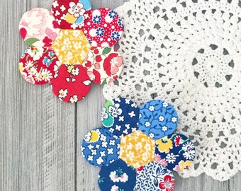 1/2" Dilly Flowers - English paper piecing - EPP - Paper templates