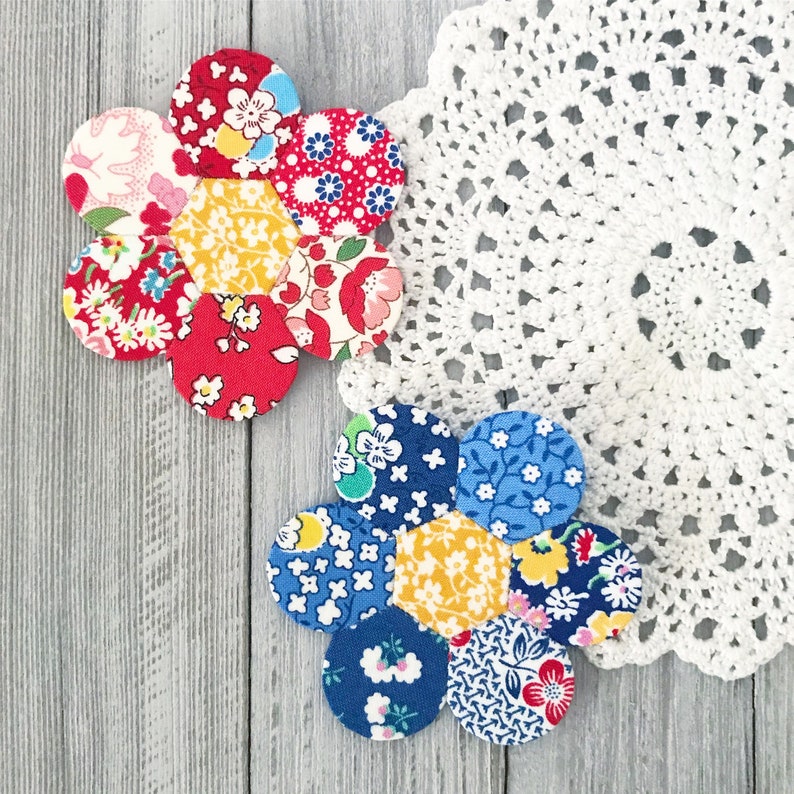 1 Dilly Flowers English Paper Piecing EPP Paper Templates Etsy Australia