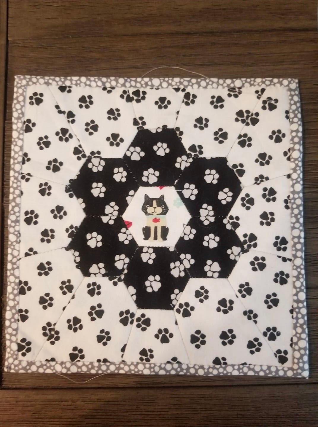 Hexagon Mug Rug Block - English Paper Piecing - EPP - Paper Pieces ...