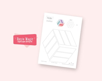 Hexie Magic #7 English Paper Piecing EPP Hexagon PDF template