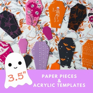 3.5&quot; Coffin English Paper Piecing: Halloween EPP Templates