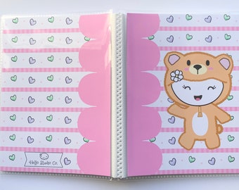 Daisy bear 4x6 sticker book,Sticker storage, sticker album