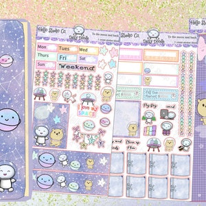 Space galaxy  hobonichi weeks planner kit To the moon and back