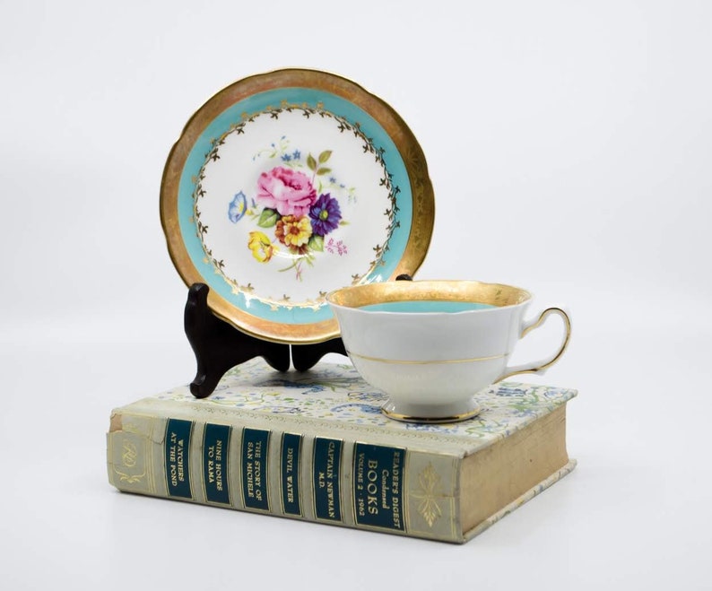Vintage Royal Grafton Fine Bone China Plate and Tea Cup Set image 1