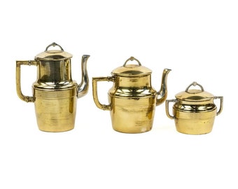 Turkish Brass Coffee and Tea Set
