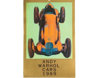 Vintage 1989 'Andy Warhol Cars' Calendar