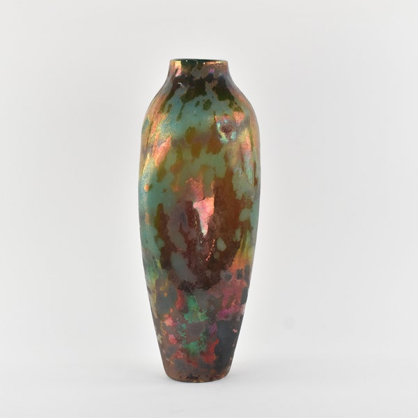Anthropologie Iridescent Glass Pinch Vase
