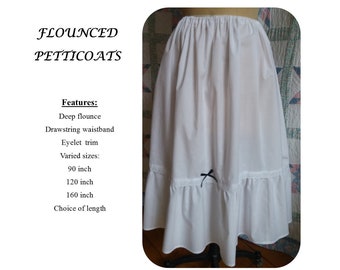 Flounced Petticoat - Historical Petticoats - Overhoop Petticoat