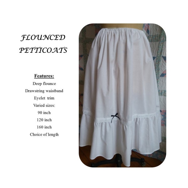 Flounced Petticoat - Historical Petticoats - Overhoop Petticoat