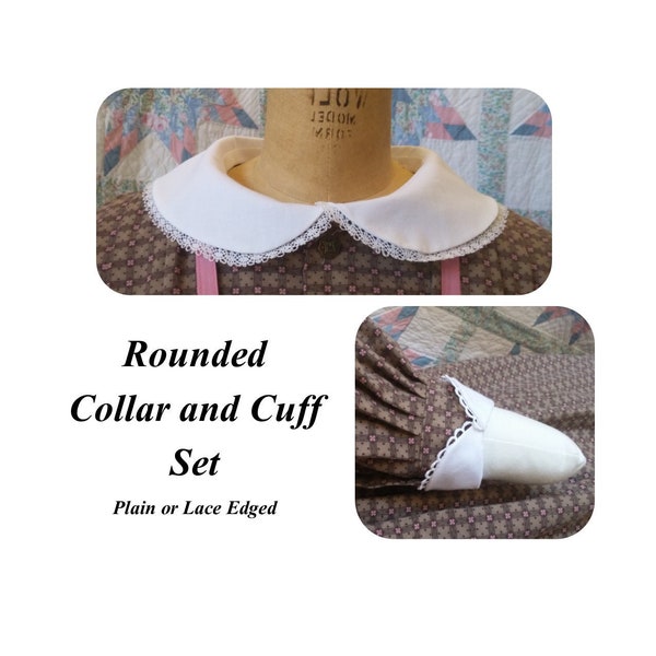 White Cotton Collar and Cuff Set