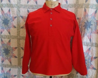 Medieval Shirt Full Sleeves Collar Wood Buttons Re-enactor Ren Fair 4 Sizes