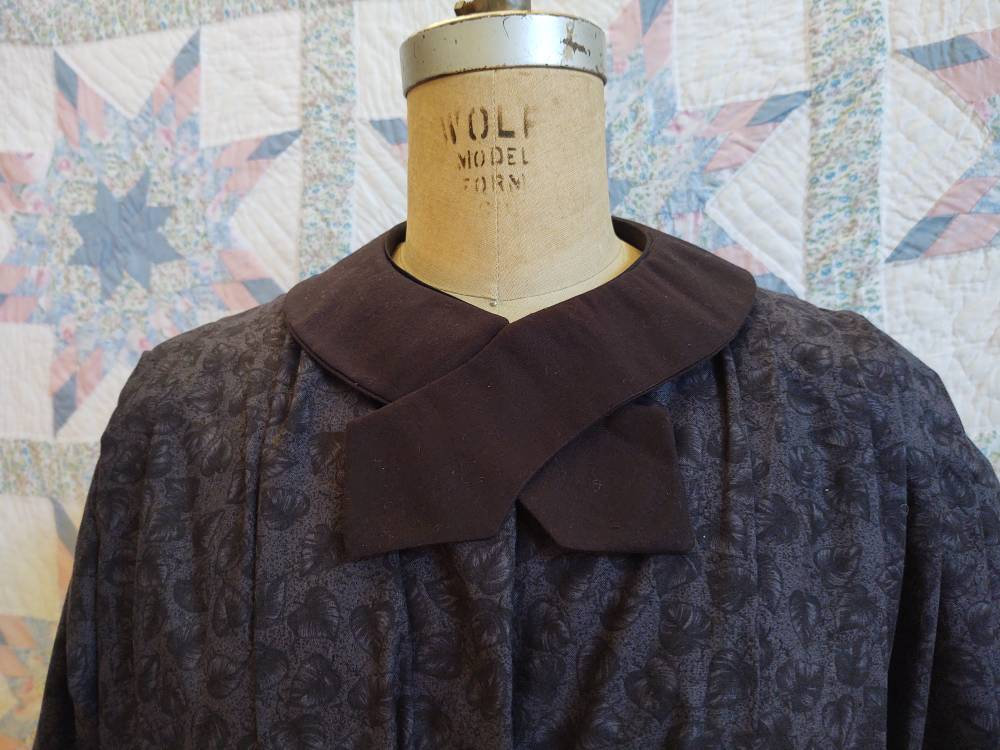 BLACK, WHITE and ECRU Cotton Crossover Collar -mourning 19th