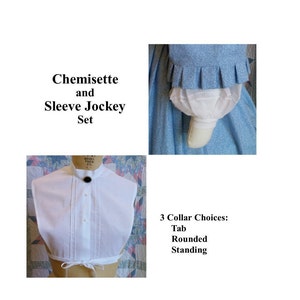 Cotton Pin-tucked Chemisette and Sleeve Jockey - Undersleeve Set
