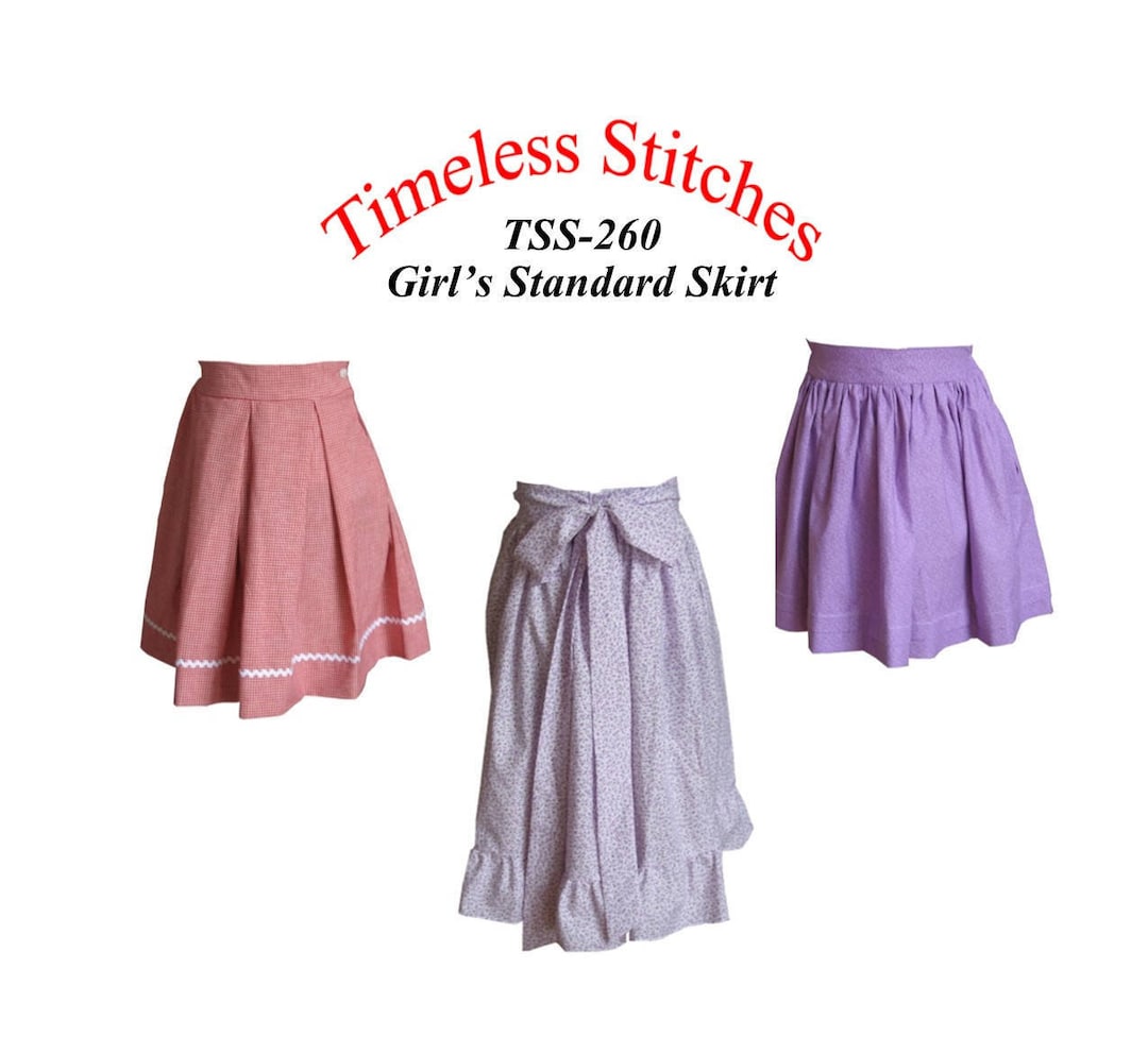 Girl's Standard Skirt / 19th Century Basic Girl's - Etsy