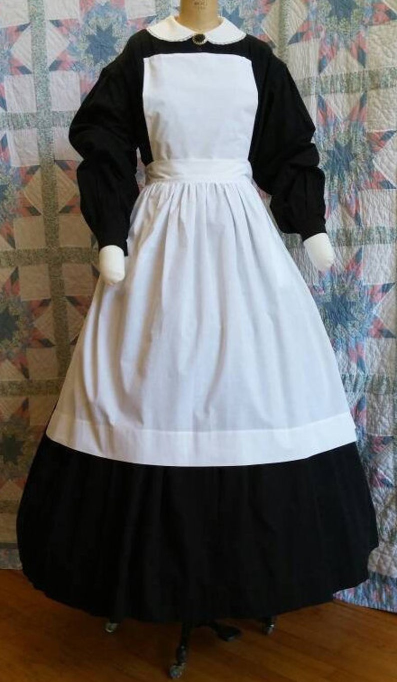 Black Civil War Era Dress / Day Wrapper Mourning Camp or - Etsy